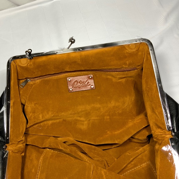 NWT - Patricia Nash Black Leather XL Serafina Bag - Picture 7 of 13